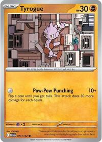 Tyrogue 071/132 · Reverse Holo