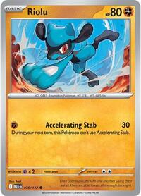 Riolu 076/132 · Reverse Holo