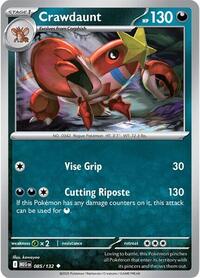 Crawdaunt 085/132 · Reverse Holo