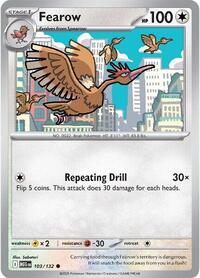 Fearow 103/132 · Reverse Holo