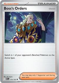 Boss's Orders [Ghetsis] 114/132 Mega Evolution Reverse Holo Pokémon card