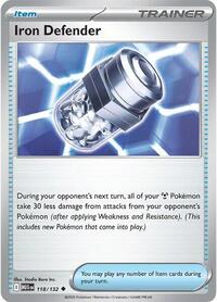 Iron Defender 118/132 Mega Evolution Reverse Holo Pokémon card