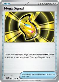 Mega Signal 121/132 Mega Evolution Reverse Holo Pokémon card