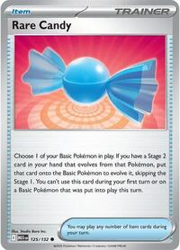 Rare Candy 125/132 Mega Evolution Reverse Holo Pokémon card