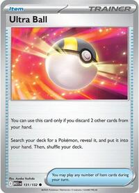 Ultra Ball 131/132 Mega Evolution Reverse Holo Pokémon card