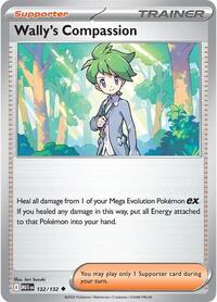 Wally's Compassion 132/132 Mega Evolution Reverse Holo Pokémon card