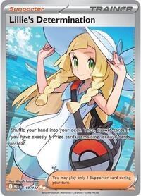 Lillie's Determination 169/132 Mega Evolution Pokémon card