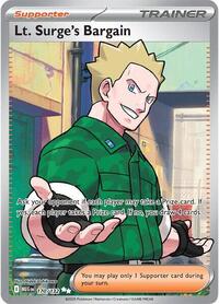 Lt. Surge's Bargain 170/132 Mega Evolution Pokémon card