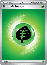 Basic Grass Energy 1 Mega Evolution Energies Reverse Holo Pokémon card