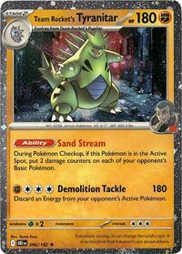 Team Rocket's Tyranitar (Cosmos Holo) 096/182