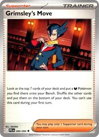 Grimsley's Move 090/094 Phantasmal Flames Reverse Holo Pokémon card