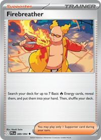 Firebreather 089/094 Phantasmal Flames Reverse Holo Pokémon card