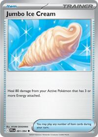 Jumbo Ice Cream 091/094 Phantasmal Flames Reverse Holo Pokémon card