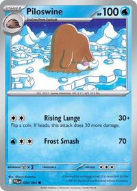 Piloswine 024/094 · Reverse Holo