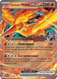 Team Rocket's Moltres ex (Destined Rivals Stamp) 031/182