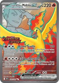 Team Rocket's Moltres ex (Destined Rivals Stamp) 208/182