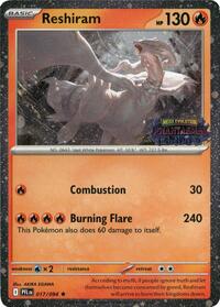 Reshiram (Phantasmal Flames Stamped) 017/094
