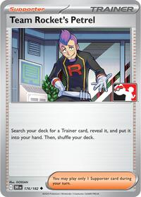 Team Rocket's Petrel 176/182 Prize Pack Series Cards Pokémon card