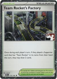 Team Rocket's Factory (Cosmos Holo) 173/182 Prize Pack Series Cards Pokémon card