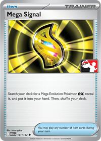 Mega Signal 121/132 Prize Pack Series Cards Pokémon card