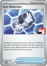 Iron Defender 118/132 Prize Pack Series Cards Pokémon card
