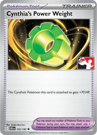Cynthia's Power Weight 162/182 Prize Pack Series Cards Pokémon card