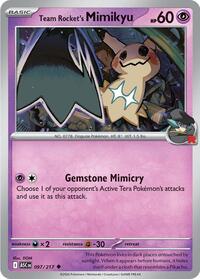 Team Rocket's Mimikyu 097/217