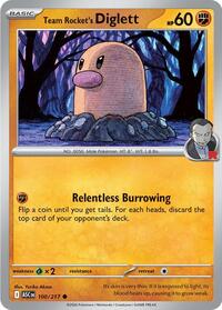 Team Rocket's Diglett 100/217