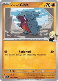 Cynthia's Gible 109/217