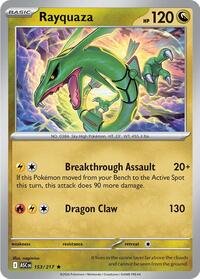 Rayquaza 153/217 · Reverse Holo