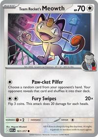 Team Rocket's Meowth 161/217