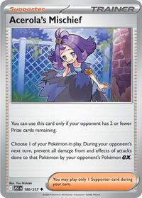 Acerola's Mischief 180/217 Ascended Heroes Reverse Holo Pokémon card