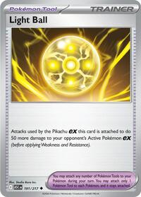Light Ball 191/217 Ascended Heroes Reverse Holo Pokémon card