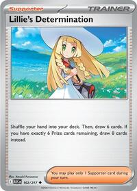 Lillie's Determination 192/217 Ascended Heroes Reverse Holo Pokémon card