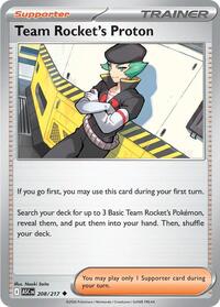 Team Rocket's Proton 208/217 Ascended Heroes Reverse Holo Pokémon card