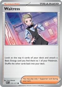 Waitress 215/217 Ascended Heroes Reverse Holo Pokémon card