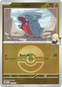 Cynthia's Gible (Poke Ball) 109/217 · Reverse Holo