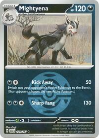 Mightyena (Dusk Ball) 129/217 · Reverse Holo
