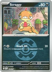 Scraggy (Quick Ball) 134/217 · Reverse Holo