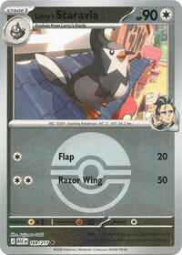 Larry's Staravia (Poke Ball) 169/217 · Reverse Holo