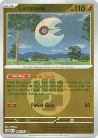 Lunatone (Energy Symbol Pattern) 105/217 · Reverse Holo