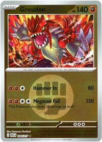 Groudon (Energy Symbol Pattern) 108/217 · Reverse Holo