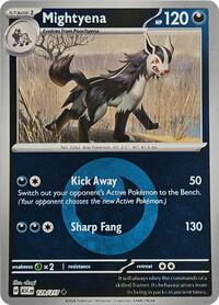 Mightyena (Energy Symbol Pattern) 129/217 · Reverse Holo
