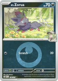 N's Zorua (Energy Symbol Pattern) 136/217 · Reverse Holo