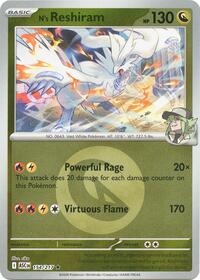 N's Reshiram (Energy Symbol Pattern) 154/217 · Reverse Holo