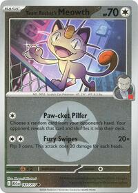Team Rocket's Meowth (Energy Symbol Pattern) 161/217 · Reverse Holo