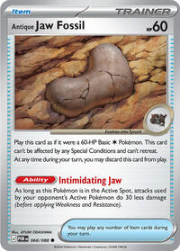 Antique Jaw Fossil 068/088 Perfect Order Reverse Holo Pokémon card