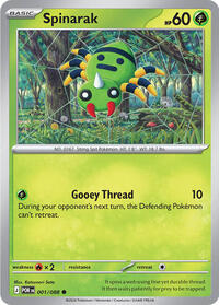 Spinarak 001/088 · Reverse Holo