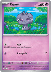 Espurr 033/088 · Reverse Holo