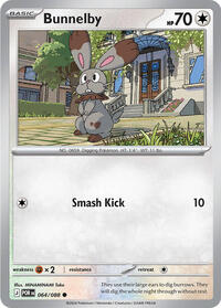 Bunnelby 064/088 · Reverse Holo